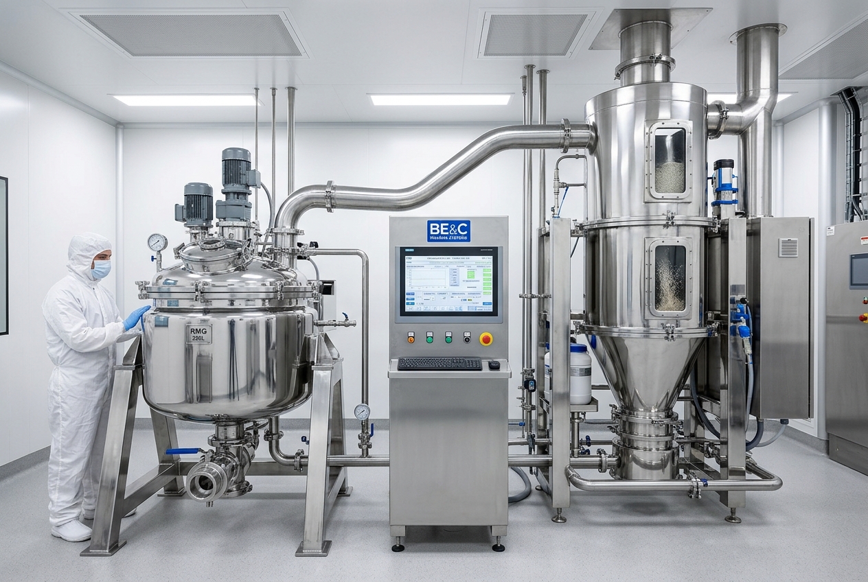 BE&C PHARMA SYSTEMS - Rapid Mixer Granulator RMG